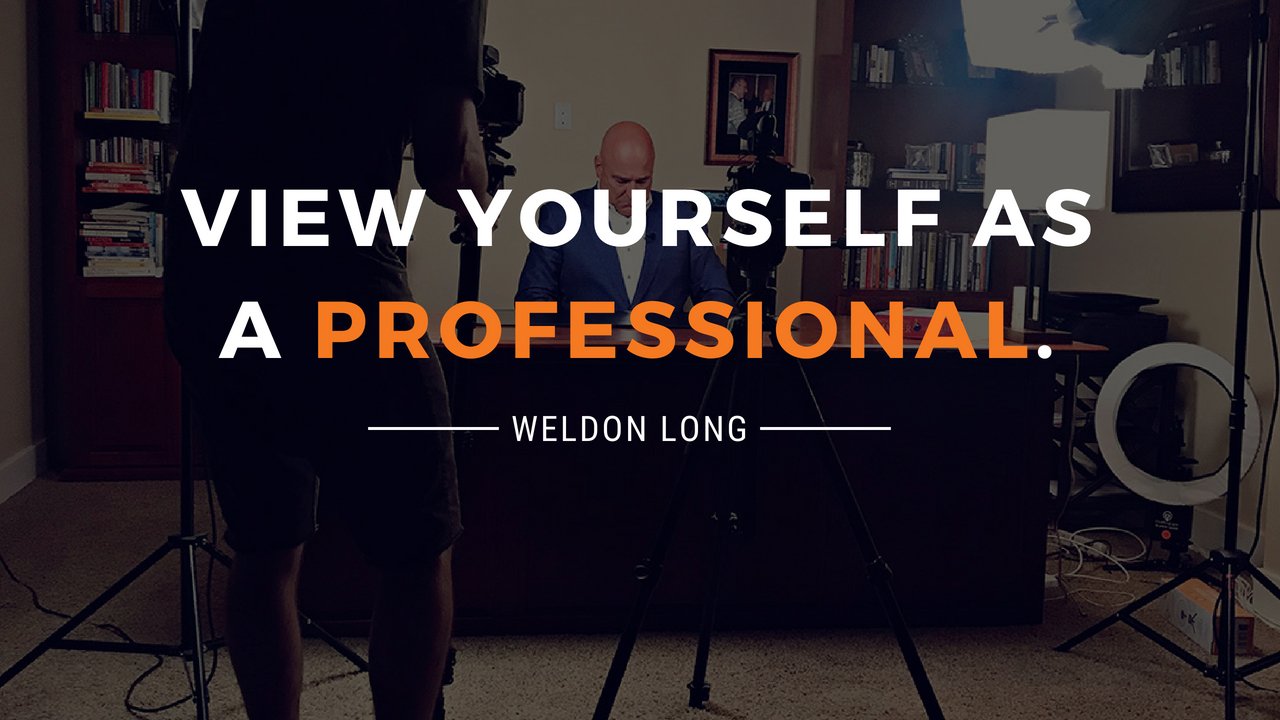 View Yourself As A Professional