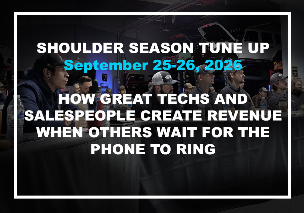 Shoulder Season Tune Up - September 25-26, 2026