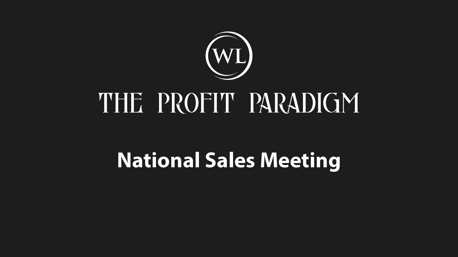 National Sales Meeting