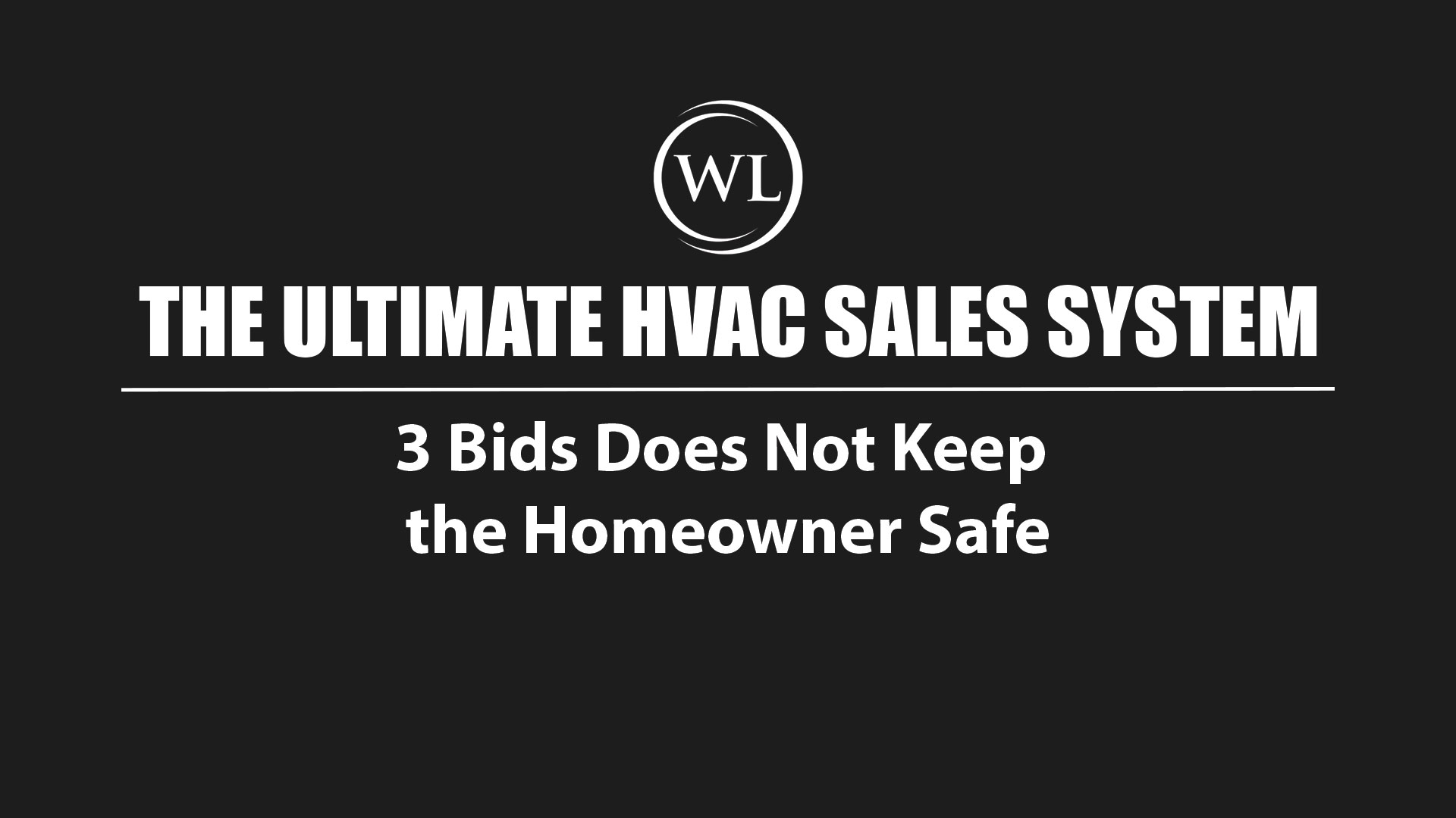 3 Bids Does Not Keep the Homeowner Safe